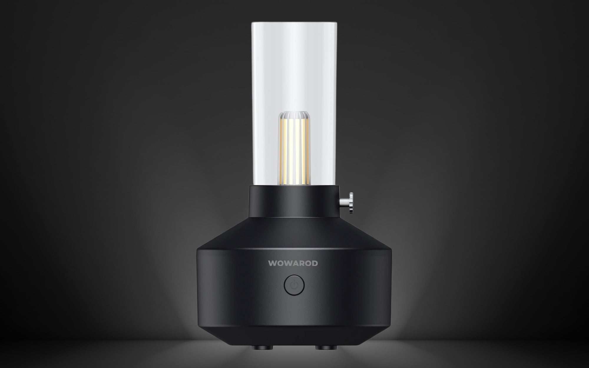 LUMIO | Humidificador retro negro con luz tipo vela – Retro humidifier black with candle-like light